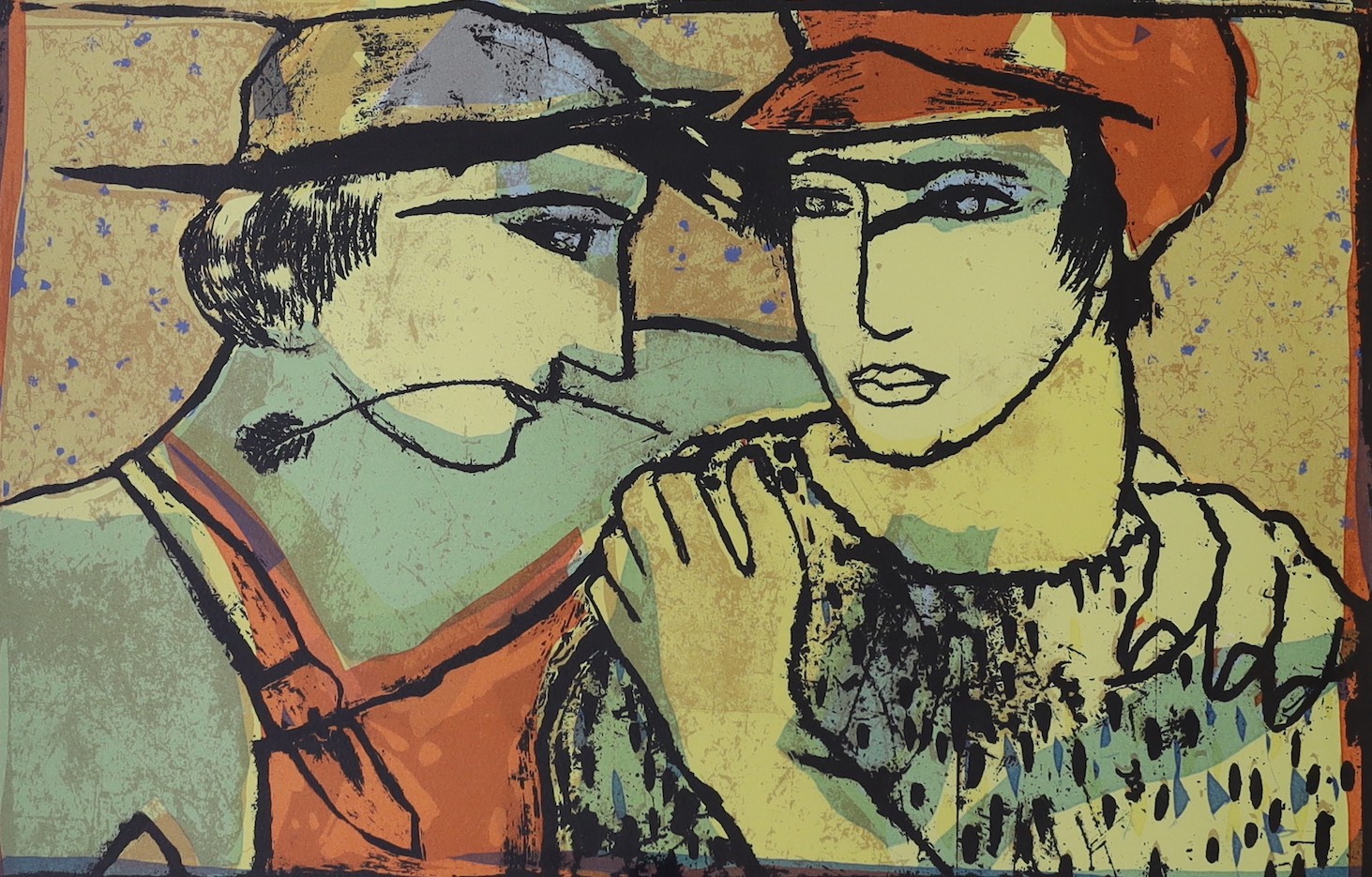 Carol Robertson, screenprint, 'The Call of Calalonga', signed in pencil, 10/20, 38 x 57cm
